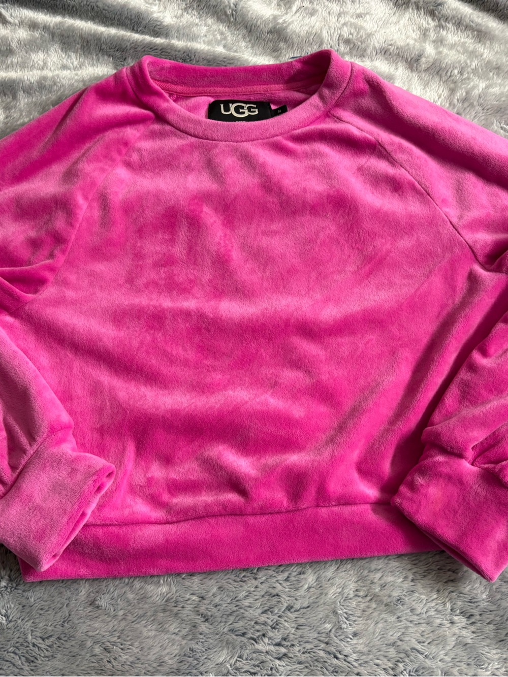 UGG Plush Crewneck Sweater — Bright Pink
